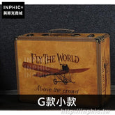 INPHIC-仿古防水復古手提箱攝影道具皮箱收納歐式櫥窗裝飾家居-G款小款